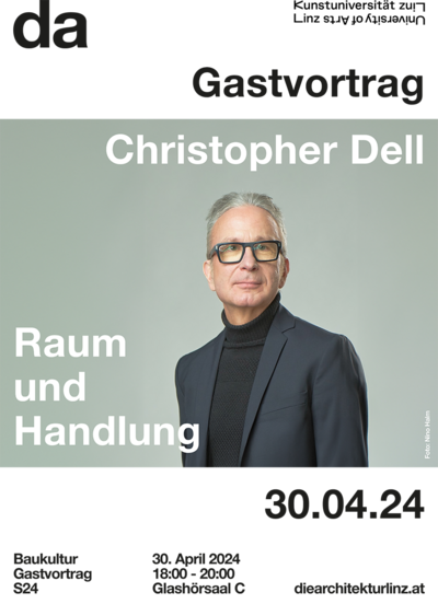 Poster for the guest lecture by Christopher Dell