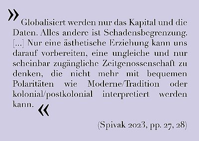 Kunst in ständigem Widerstand gegen postkoloniale Strukturen