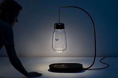 mischer'traxler studio, Entomarium extinct tablelamp small with person; Fotocredit: Leonard Hilzensauer